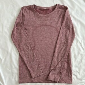 Lululemon women’s swiftly tech, size 2, pink/mauve.